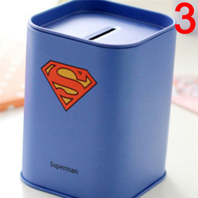 💖【Lowest price】MH Batman Superman แปรงหม้อเงินกล่องออมสินเด็กเป็นของขวัญวันเกิด