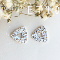 S925 ต่างหูเงินแท้เพชร CZ Sterling Silver Earrings ET01-ET11 ET10