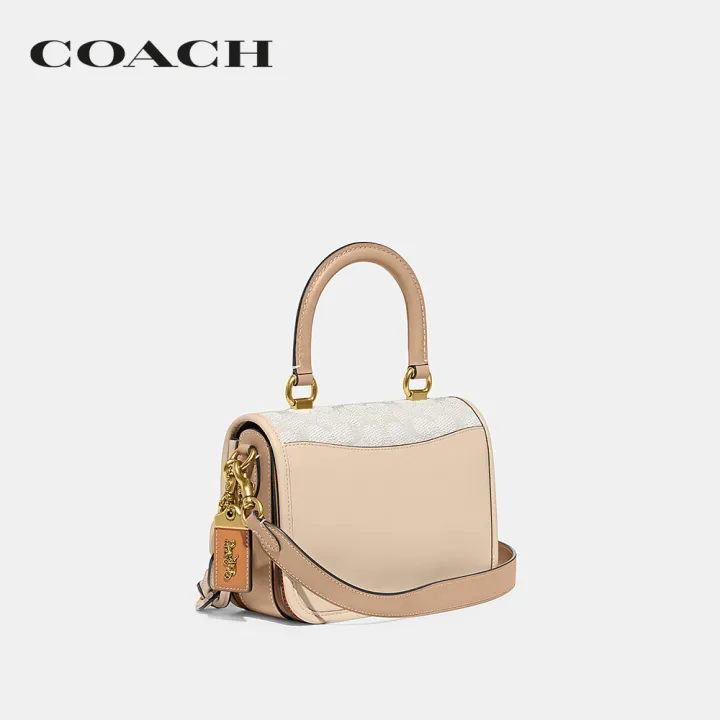 coach-กระเป๋าถือผู้หญิงรุ่น-rogue-top-handle-in-signature-jacquard-สีขาว-ca215-b4udl