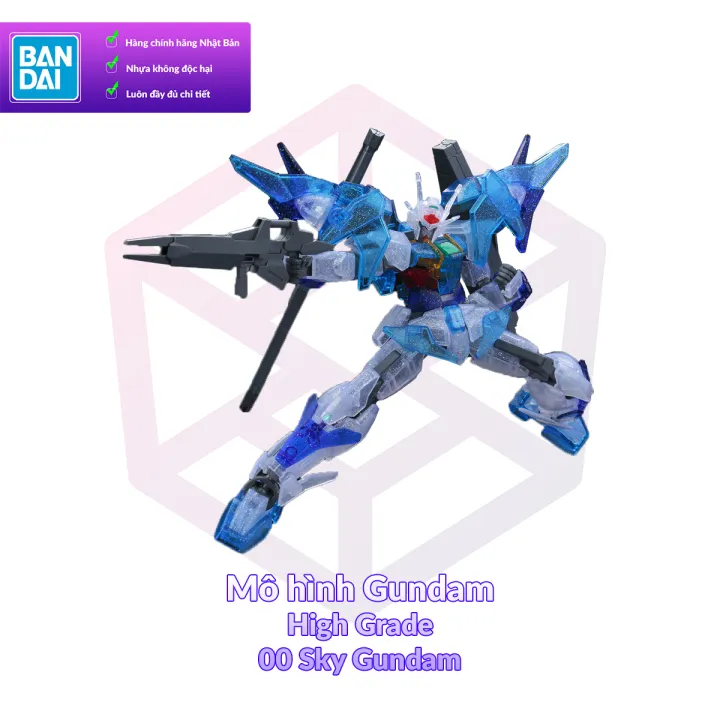 Mô Hình Gundam P-Bandai HG Gundam 00 Sky [Dive Into Dimension Clear] 1/144 Build Divers [GDB] [BHG]