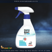 Chai xịt diệt khuẩn Nano Bạc AHT 430ml hương hoa hồng Pháp