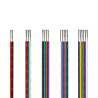 2/3/4/5/6pin Electrical Wire 22/20/18AWG LED Connector Cable Wire 5/10/20/50/100m Electric Cable For 3528 2835 RGB LED Strip Electrical Connectors