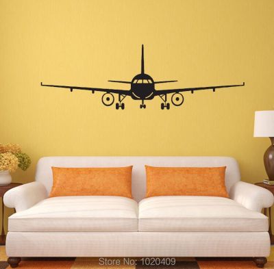 Aircraft Take off Airport Wall Sticker Decal Adults  Decorative PVC Wallpaper Children room 4028
