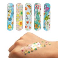 【LZ】cqdrh 100pcs/set Transparent Band Aid Strips Cartoon Waterproof Patches Wound Plaster Baby Kids Skin Patch First Aid Medical Bandages