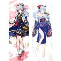 Genshin Impact Kamisato Ayaka คอสเพลย์หมอน Dakimakura สองด้านกอดร่างกายกอดหมอนพีชผิวหมอน