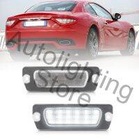 2Pcs For Maserati Coupe 4200 4200 GT 01-07 GranTurismo GranCabrio LED License Number Plate Light Rear Plate Lamp Canbus No Error Cables