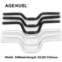 Aceoffix จักรยาน M Handlebar บาร์25.4มม.W520mm H50 80 100มม.ใช้สำหรับ Brompton Pikes Dahon Fnhon จักรยานพับ