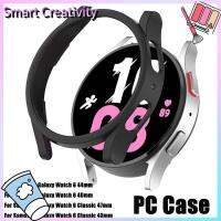 EYJNWV Casing PC กันรอยขีดข่วนกรอบนาฬิกาเคสกันกระแทกมือถือแข็งสำหรับ Samsung Galaxy Watch 6 Classic 47Mm 43Mm 44Mm 40Mm