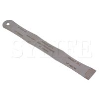 Silver Steel Radius Ruler Measuring Instruments Radian Gauge for Bass Guitar