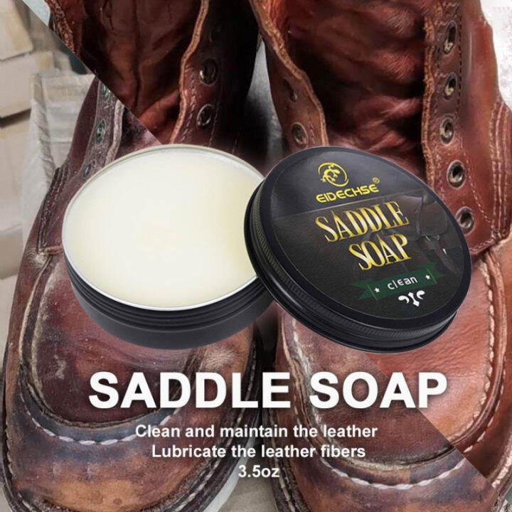 Hourser Saddle Soap Leather Cleaning Soap for Leather Sofa Clothing
