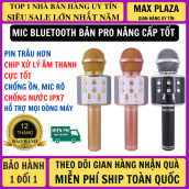 Micro Karaoke Bluetooth Không Dây Bản Pro Nâng Cấp Lọc Âm Thanh Siêu Tốt Hỗ Trợ Mọi Dòng Điện Thoại Có Thể Thay Loa Bluetooth, Chống Nước
