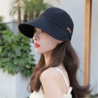 Sun Hats for Women Summer Casual Wide Brim Cotton Bucket Hat Beach Vacation Travel Accessories Outdoor Cap