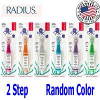 RADIUS(1ขั้นตอน) แปรงสีฟันแปรงที่บริสุทธิ์สำหรับเด็กวัยหัดเดินแปรงขนนุ่มมาก-3แพ็คใสปราศจาก BPA และเป็นที่ยอมรับซึ่งออกแบบมาสำหรับฟันและเหงือกที่บอบบางสำหรับเด็กอายุ6เดือนขึ้นไป