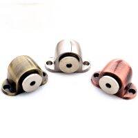 【CW】 Zinc Alloy Door Stop Casting Powerful Floor-mounted Magnetic Holder 54mmx35mm Brushed Stopper