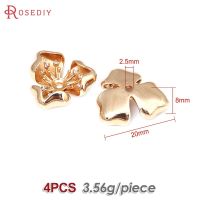 (เครื่องประดับลูกปัด) เครื่องประดับทอง18K 3D ทองเหลืองประดับลูกปัดดอกบัวสร้อยคออุปกรณ์ทำเครื่องประดับแบบทำมือสำหรับเครื่องประดับ Diy ผู้หญิง