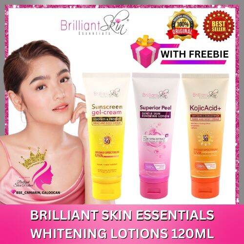 ♭Original Brilliant Skin Essentials Lotions 120ml - Sunscreen, Kojic ...