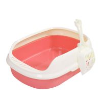 Pet Dog Toilet Cat Litter Box Cat Dog Tray Anti-Splash Toilette with cat litter shovel Puppy Cat Indoor Home Sandbox