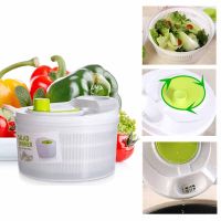 Hot Selling Salad Spinner Vegetable Centrifuge Fruit Washer Dryer Drain Crisper Strainer For Washing Drying Leafy Vegetable Kitchen Gadgets