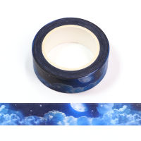 15mm * 10 m Blue night sky Masking Washi เทปกาวตกแต่งสติกเกอร์เทปกาว Scrapbooking ไดอารี่เครื่องเขียน Supply-fkldqyfiopgjf