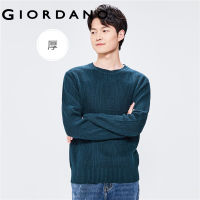 Giordanoผู้ชาย เสื้อสเวตเตอร์คอกลมเนื้อผ้าฝ้ายเนื้อหนา Free Shipping 18052610