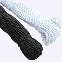 □♀ Black/White High-Quality 10M/Lot 1/2/3/4mm Round For Sewing Garment Accessories Elastic Band Stretch rubber DIY Accessories