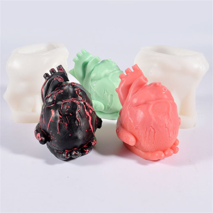 reusable-aromatherapy-heart-mold-diy-decor-halloween-bone-candle-silicone-organ