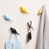 Creative Bird Decoration Hook Key Holder Wall Decoration Bedroom Door Coat Hook Hanger Wall Hanging Resin Decoration Coat Hook Picture Hangers Hooks