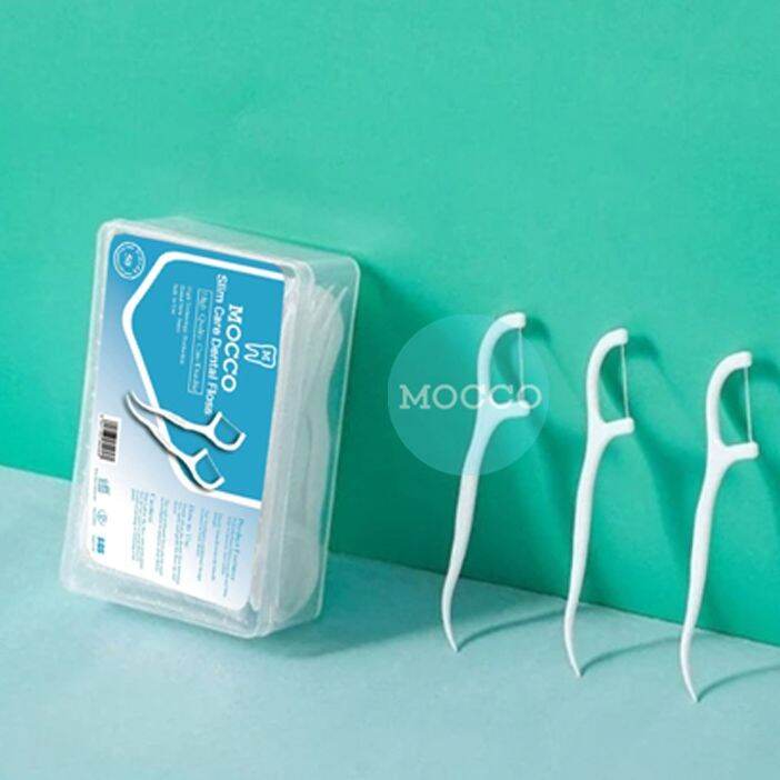 MOCCO Dental Floss & Toothpick stick 100 and 50 pcs SET Flosser Teeth