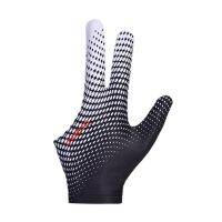 Billiard Gloves Left/Right Hand 3 Fingers Shooters Snooker Cue Black White