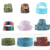 【CC】 5 Yards Size Swirls Printed Grosgrain Wrapping Sewing Crafts Packing5Yc19921