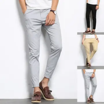 Summer Autumn Korean Fashion Ankle Length Cotton Linen Pants Men
