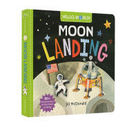 Hello World moon landing Hello World moon landing cardboard book childrens Science Encyclopedia childrens stem enlightenment picture book