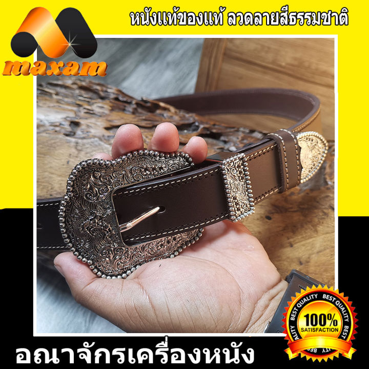 สุดยอด-heavy-belt-buckle-หนังสีน้ำตาล-สวยสุดๆ-เข็มขัดหนังวัวเเท้