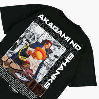 เสื้อยืดลำลองฤดูร้อน วันพีซ Akagami Shanks โลโก้ Kaos อะนิเมะ Karimake · เสียงทั่วโลก เสื้อยืดคอตตอนฤดูร้อน S-5XL