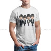 เสื้อยืดนักดนตรีที่ยอดเยี่ยมของ Beatle หล่อเหลาสำหรับผู้ชายเสื้อยืดเสื้อยืดฤดูร้อนโปสเตอร์ศิลปะนิ่มลายการ์ตูนคุณภาพสูงดีไซน์ใหม่นุ่มนิ่ม