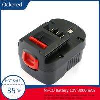 【Eco-friendly】 Ockered 12V 3000MAh NI-CD สำหรับ Black &amp; Decker A1712 FS120B FSB12 HPB12 A12 A12-XJ A12EX FS120B FSB12 L50