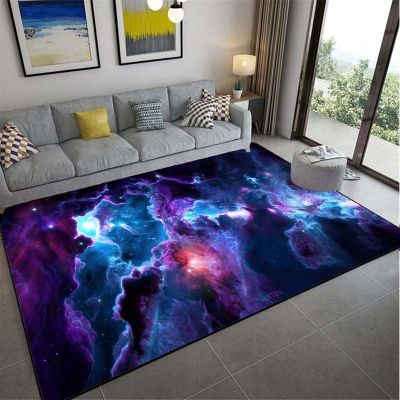 Colorful Galaxy 3D Printed Rug Colorful Star Sky Big Carpet Living Room Floor Mat Bathroom Mat Doormat Fantastic Rug Design Rug