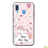 เคส AAC น่ารักสำหรับ Samsung Galaxy A40 HMHD ซิลิคอนนุ่มรูปแบบเคสโทรศัพท์เคส TPU