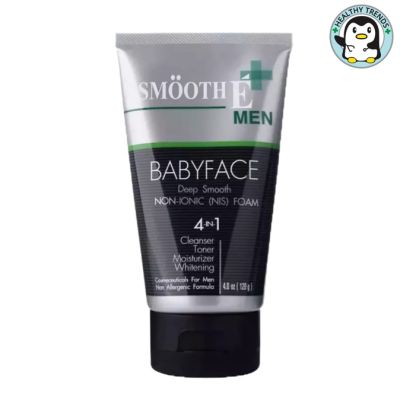 Smooth E โฟมล้างหน้าทำความสะอาดสำหรับผู้ชาย สูตรไม่มีฟอง For men Foam 4 Oz.[HT]