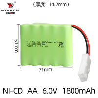 NEW high quality นิกเกิลแคดเมียมที่กำหนดเอง 6V 1800mAh แบตเตอรี่อุปกรณ์ของเล่นควบคุมระยะไกลชาร์จและปล่อย 300 ครั้ง AA5 แบตเตอรี่แบบชาร์จไฟได้และอุปกรณ์อื่นๆ