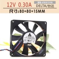 For Delta AFB0812VHB 8015 0.30A 12V CPU Cooling Fan 8cm