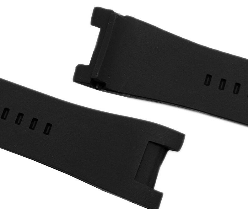 Wholesale Beautiful Rubber 24 mm Replacement Watch Strap DZ1437_K0021786 main image 1