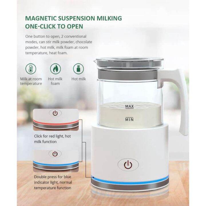 Milk Frother Machine Stainless Steel Milk Warmer Warm or Cold Foam