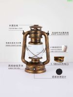 Retro Small Lantern Bar Table Lamp Charging Decorative Atmosphere Flame Creative Horse Lantern Outdoor Camping Kerosene Table Lantern 【SEP】