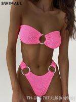 hot【DT】ﺴ  Bandeau 2023 Textured Swimsuit Swimwear Two-piece Set Bathing Beach Wear Biquini Female