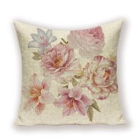 Flower Floral Cushion Cover Botanical Pillow Cover Plant Spring Pillows Covers Home Decorative Linen Custom Quality Kissen Case