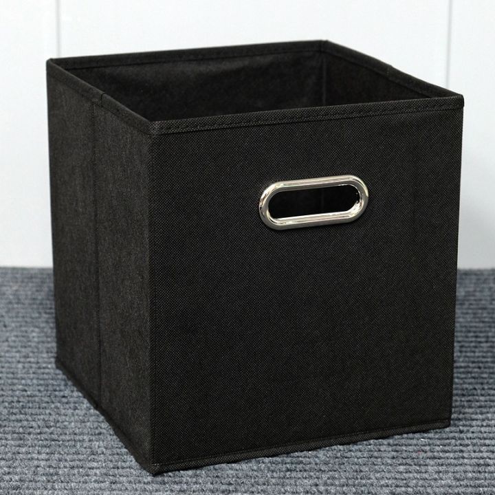 box-clothing-finishing-box-storage-box-single-metal-buckle-handle-without-cover-foldable-storage-box-5-piece-set-26-7-x-26-7-x-28cm