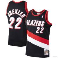 Yp2 เสื้อกีฬาบาสเก็ตบอล NBA Clyde Drexler Portland Trail สไตล์เรโทร พลัสไซซ์ สําหรับผู้ชาย และผู้หญิง PY2