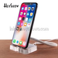 Acrylic Mobile Phone Security Anti-Theft Device Display Base Cell Phone Safe Burglar Alarm System Holder With Charging Function