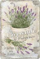 ป้ายดีบุกย้อนยุค-บ้าน &amp; ประเทศ-Lavande De Provence-ไอเดียของขวัญครัว,แผ่นโลหะ,20X30ซม